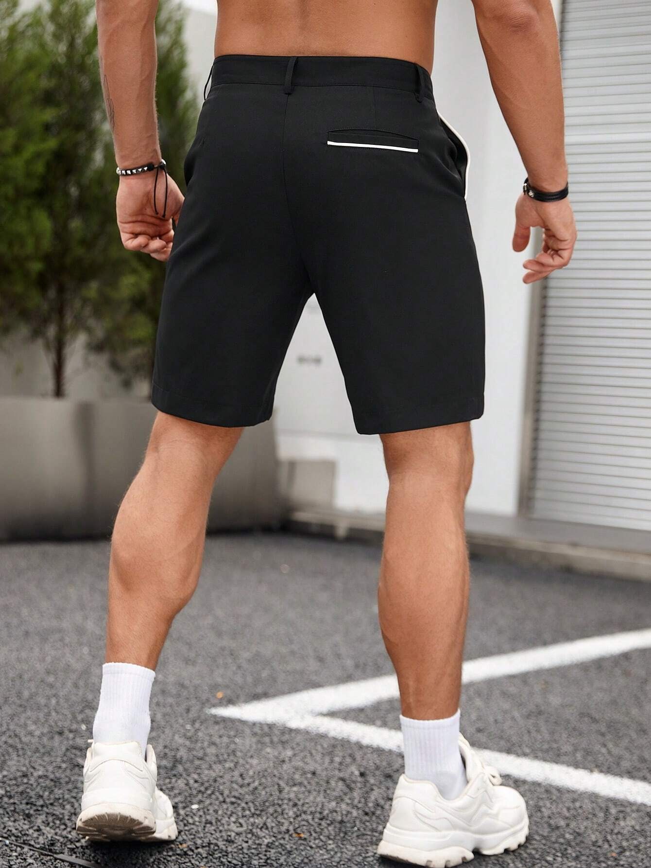 Shorts Chino Slim - Bermudas Chino Masculinas Slim Fit Elásticas