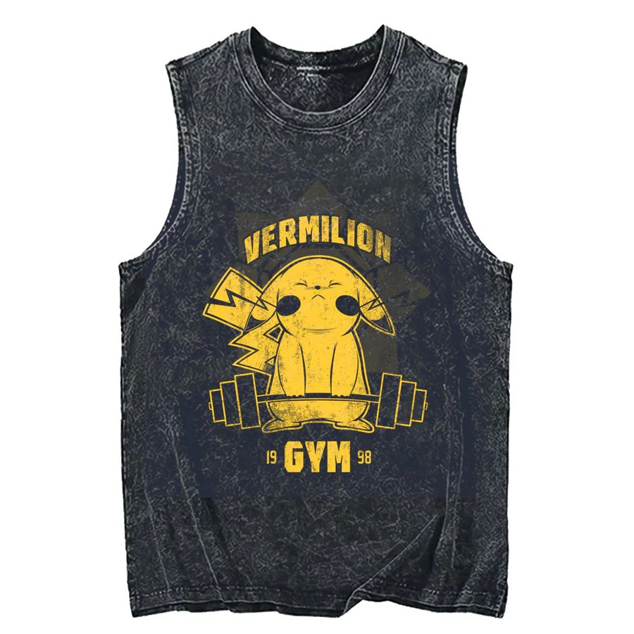 Tank Top Muscle - Camiseta Regata Oversized de Algodão Estampada