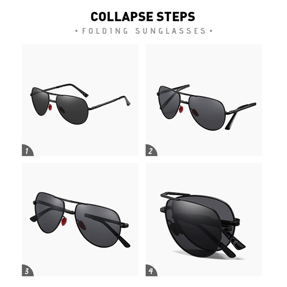 Vivibee metal piloto preto dob - Sunglasses Aviator Polarized avaliação e preço