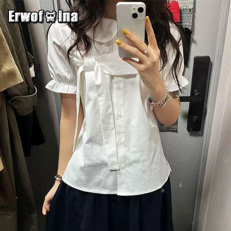 Erwofeina Camisas Femininas Es - Shirt Camp Collar avaliação e preço